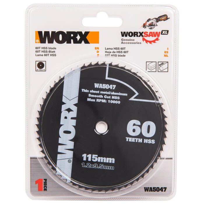WORX WA5047 115x9,5mm Alüminyum, PVC, Sac Kesme, Daire Testere Bıçağı - Görsel 2
