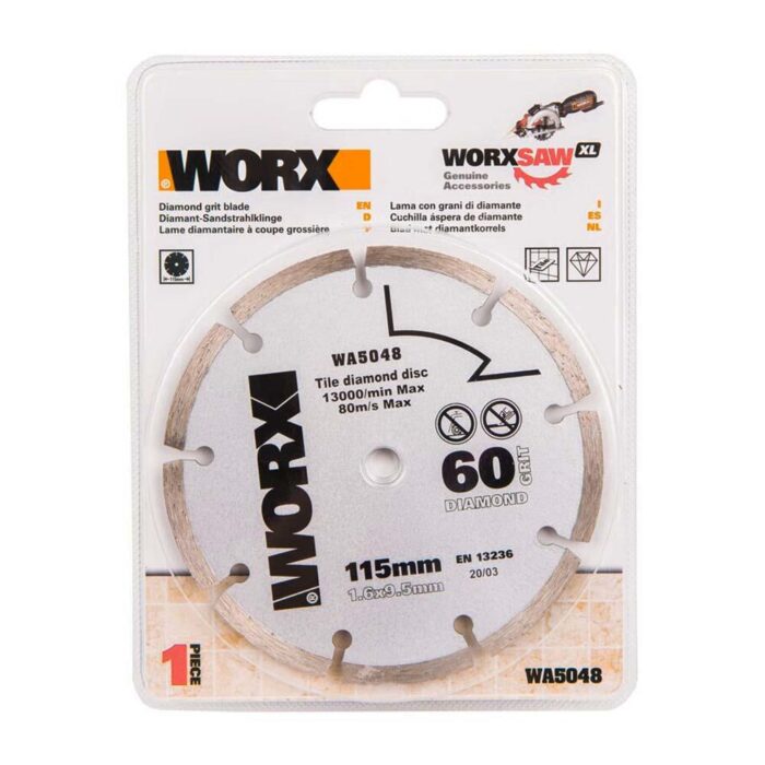 WORX WA5048 115x9,5mm Fayans, Seramik, Mermer Kesme Soketli Elmas Daire Testere Bıçağı - Görsel 2