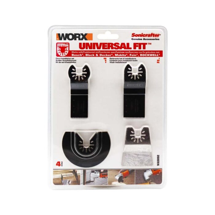 WORX WA5092 4 Parça Universal Metal, Ahşap Kesme ve Raspalama Aksesuar Seti - Görsel 2