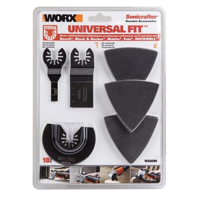 WORX WA5099 18 Parça Universal Metal, Ahşap Kesme ve Zımpara Kâğıdı Aksesuar Seti - Görsel 2