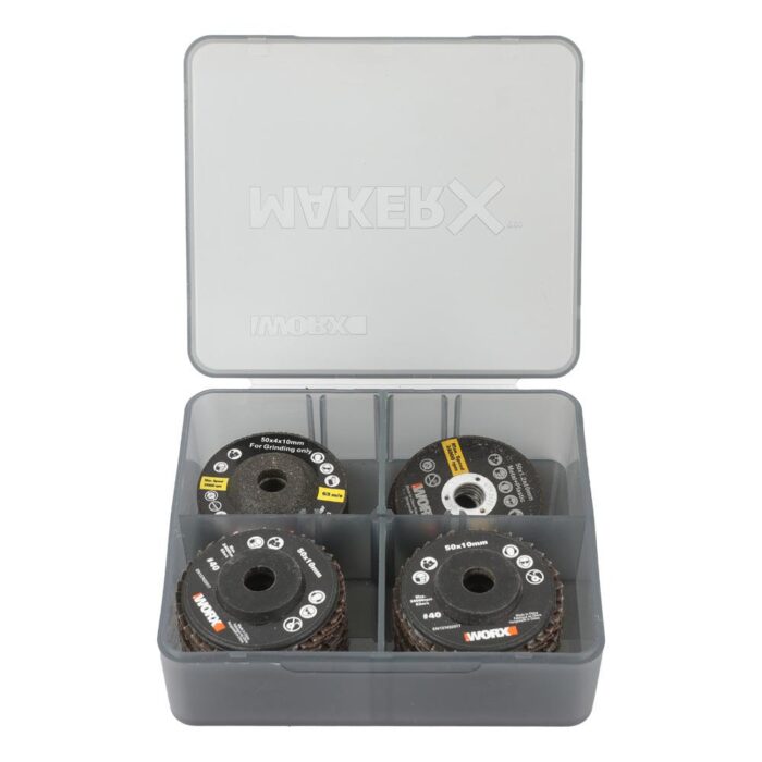 WORX WA7213 50mm 16 Parça Profesyonel Kesme Taşlama Zımparalama Aksesuar Seti - Görsel 2