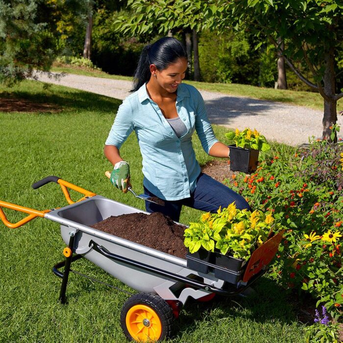 WORX WG050 100Lt./136Kg. Profesyonel Çok Amaçlı El Arabası, Taşıma Arabası - Görsel 4