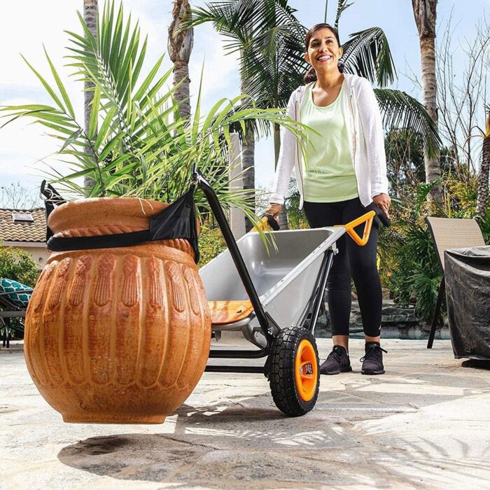 WORX WG050 100Lt./136Kg. Profesyonel Çok Amaçlı El Arabası, Taşıma Arabası - Görsel 5