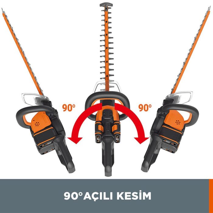 WORX WG284E 40Volt 2.0Ah Li-ion 60CM Profesyonel Çit Budama - Görsel 3