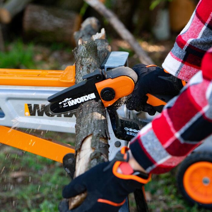 WORX WG324E 20Volt 2.0Ah Li-ion 12CM Profesyonel Şarjlı Zincirli Testere - Görsel 5