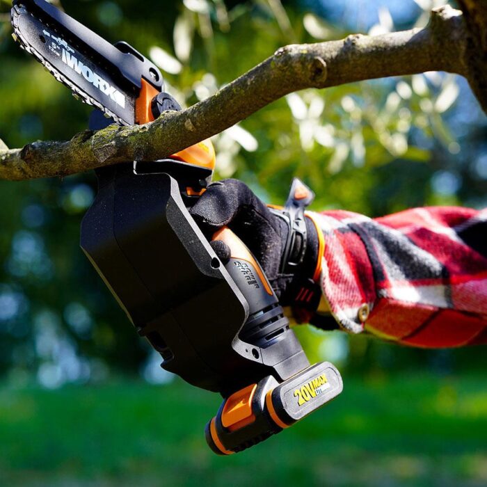 WORX WG324E 20Volt 2.0Ah Li-ion 12CM Profesyonel Şarjlı Zincirli Testere - Görsel 7