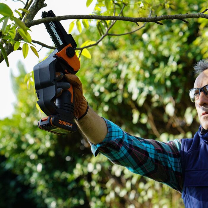 WORX WG324E 20Volt 2.0Ah Li-ion 12CM Profesyonel Şarjlı Zincirli Testere - Görsel 10