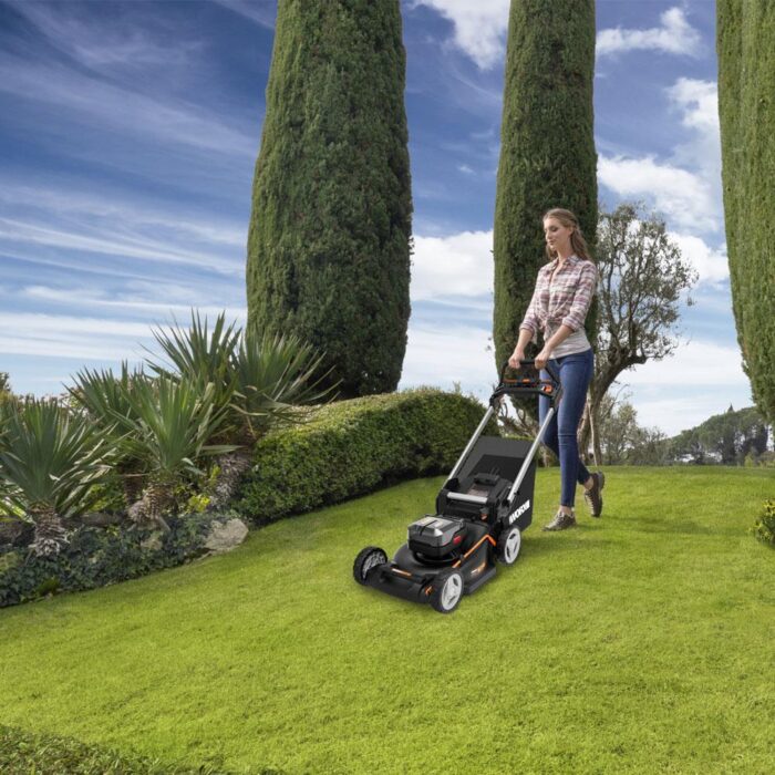 WORX WG749E 40Volt 4.0Ah. Li-ion 46CM Profesyonel Kömürsüz Şarjlı Çim Biçme - Görsel 4