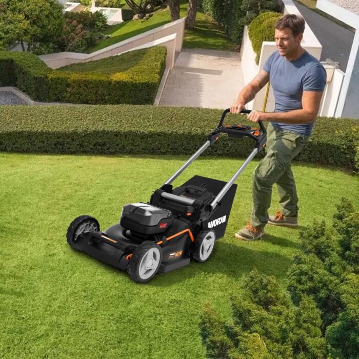 WORX WG749E 40Volt 4.0Ah. Li-ion 46CM Profesyonel Kömürsüz Şarjlı Çim Biçme - Görsel 7