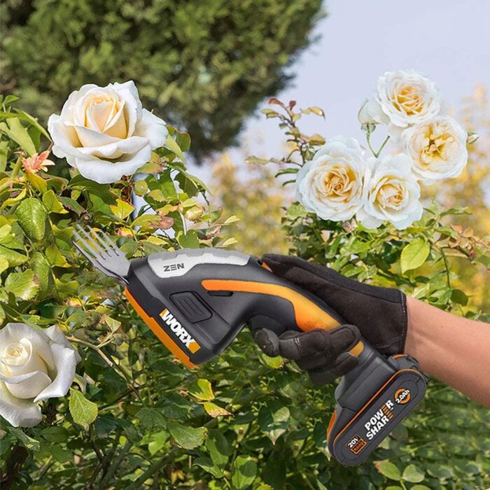 WORX WG801E.5 20Volt 2.0Ah. Li-ion Şarjlı Profesyonel Avuç İçi Çim Kesme, Çit Budama/Çapalama - Görsel 4
