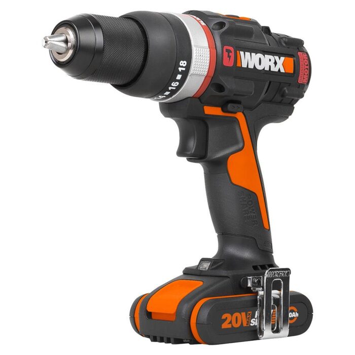 WORX WX-JCR 20Volt/2.0Ah Li-ion Çift Akülü Kömürsüz Profesyonel Darbeli Şarjlı Matkap - Görsel 3