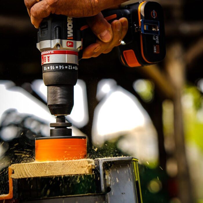 WORX WX-JCR 20Volt/2.0Ah Li-ion Çift Akülü Kömürsüz Profesyonel Darbeli Şarjlı Matkap - Görsel 5