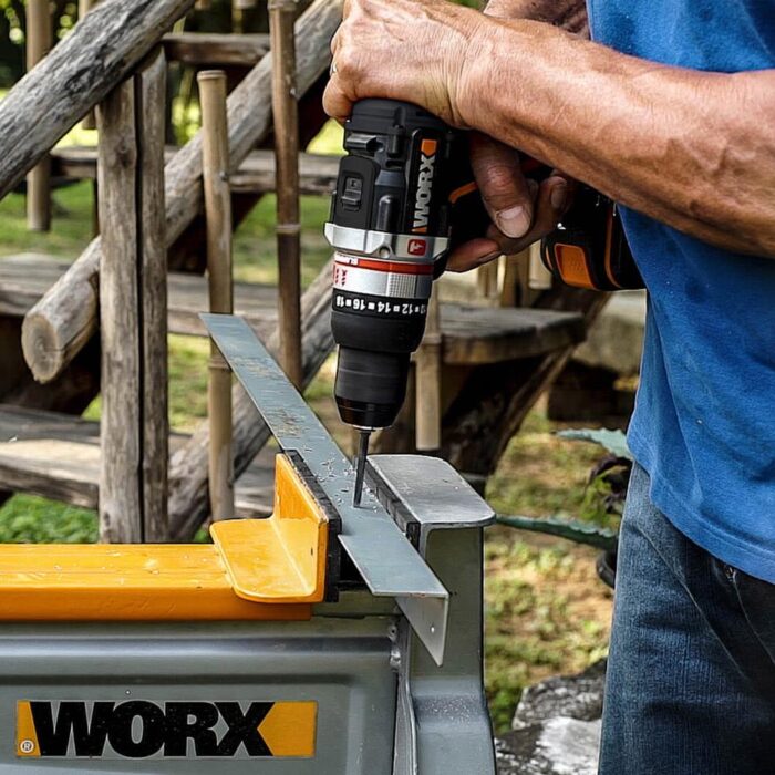 WORX WX-JCR 20Volt/2.0Ah Li-ion Çift Akülü Kömürsüz Profesyonel Darbeli Şarjlı Matkap - Görsel 9