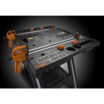 WORX WX051 Çok Fonksiyonlu Katlanabilir Çalışma Tezgâhı + 2 Adet Tetik İşkence - Görsel 5