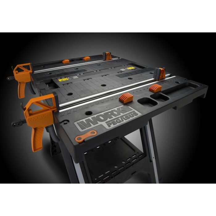 WORX WX051 Çok Fonksiyonlu Katlanabilir Çalışma Tezgâhı + 2 Adet Tetik İşkence - Görsel 5