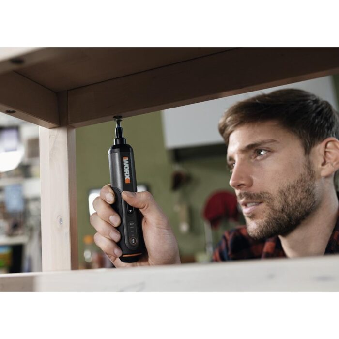 WORX WX240 4Volt/1.5Ah. Li-ion Akıllı Şarjlı Tornavida + 26 adet Bits Uç - Görsel 5