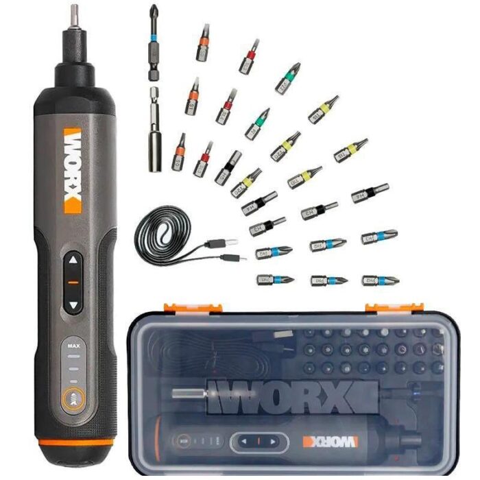 WORX WX240 4Volt/1.5Ah. Li-ion Akıllı Şarjlı Tornavida + 26 adet Bits Uç - Görsel 9