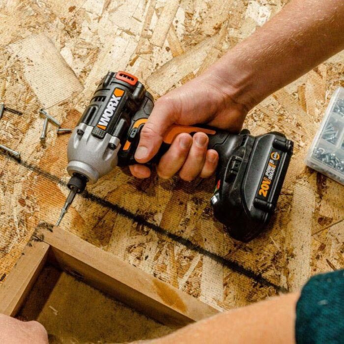 WORX WX261 20Volt 2.0Ah. Li-ion Çift Akülü 260Nm Kömürsüz Profesyonel Şarjlı Darbeli Tornavida - Görsel 4