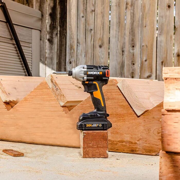 WORX WX261 20Volt 2.0Ah. Li-ion Çift Akülü 260Nm Kömürsüz Profesyonel Şarjlı Darbeli Tornavida - Görsel 9