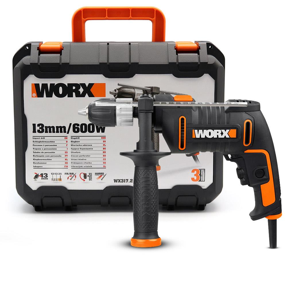 worx-wx317-2-600watt-13mm-profesyonel-darbeli-matkap-13751 WORX WX317.2 600Watt 13mm Profesyonel Darbeli Matkap - Görsel 1