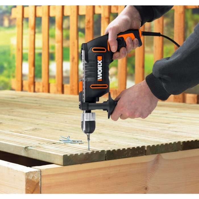 WORX WX317.2 600Watt 13mm Profesyonel Darbeli Matkap - Görsel 5