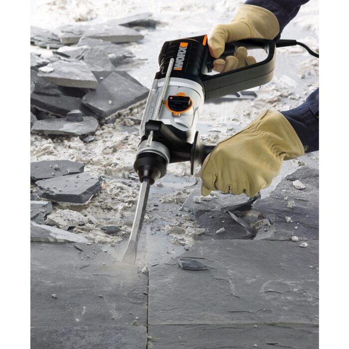 WORX WX339 800Watt 2.5J Profesyonel SDS-Plus Kırıcı/Delici + 4 Adet Uç - Görsel 3