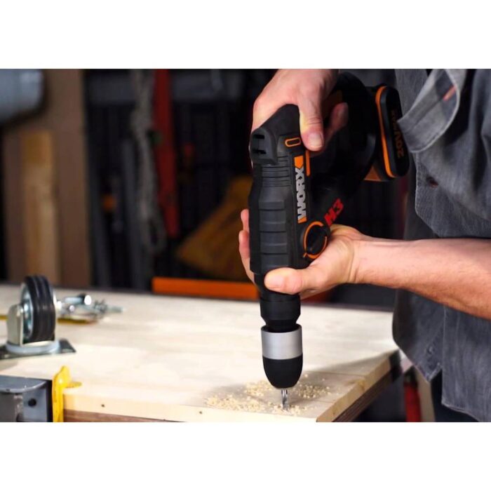 WORX WX394.3 20Volt 2.0Ah. Li-ion 1.5J Profesyonel SDS-Plus Pnömatik Şarjlı Matkap + 9 Adet Uç + Mandren - Görsel 9