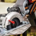 WORX WX531 20Volt 2.0Ah. Li-ion 120mm Kömürsüz Profesyonel Çok Amaçlı Daire Testere - Görsel 5