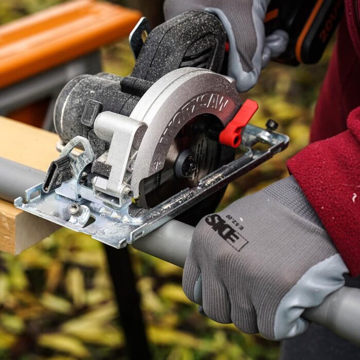 WORX WX531 20Volt 2.0Ah. Li-ion 120mm Kömürsüz Profesyonel Çok Amaçlı Daire Testere - Görsel 6