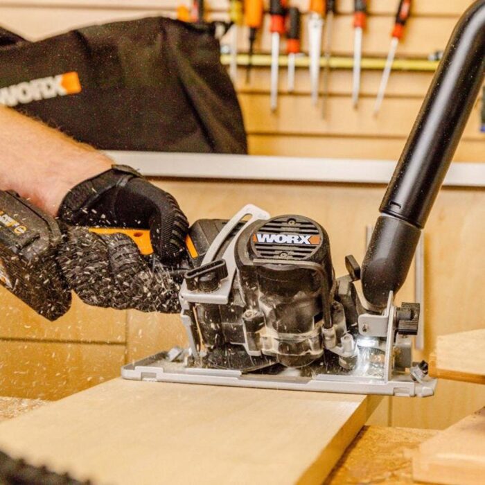 WORX WX531 20Volt 2.0Ah. Li-ion 120mm Kömürsüz Profesyonel Çok Amaçlı Daire Testere - Görsel 8
