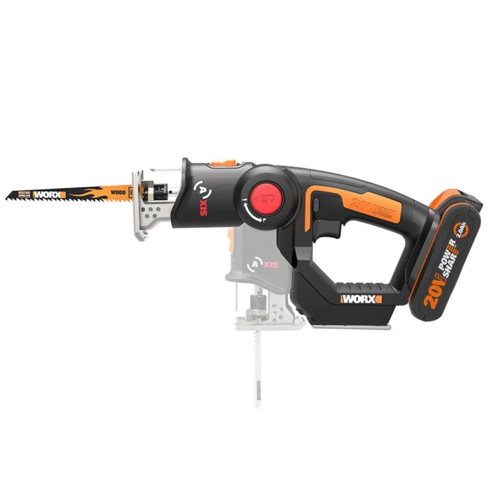 WORX WX550 20Volt 2.0Ah. Li-ion Profesyonel Dekupaj ve Tilki Kuyruğu Testere - Görsel 3