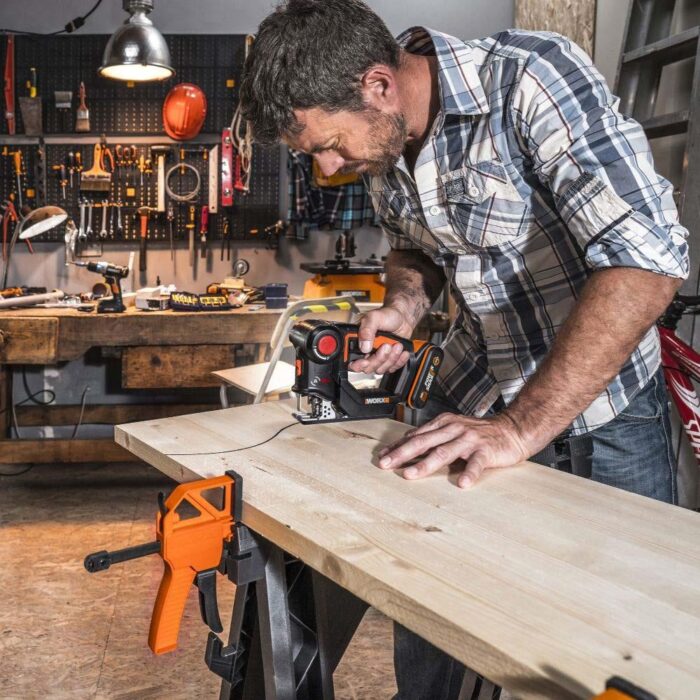 WORX WX550 20Volt 2.0Ah. Li-ion Profesyonel Dekupaj ve Tilki Kuyruğu Testere - Görsel 4