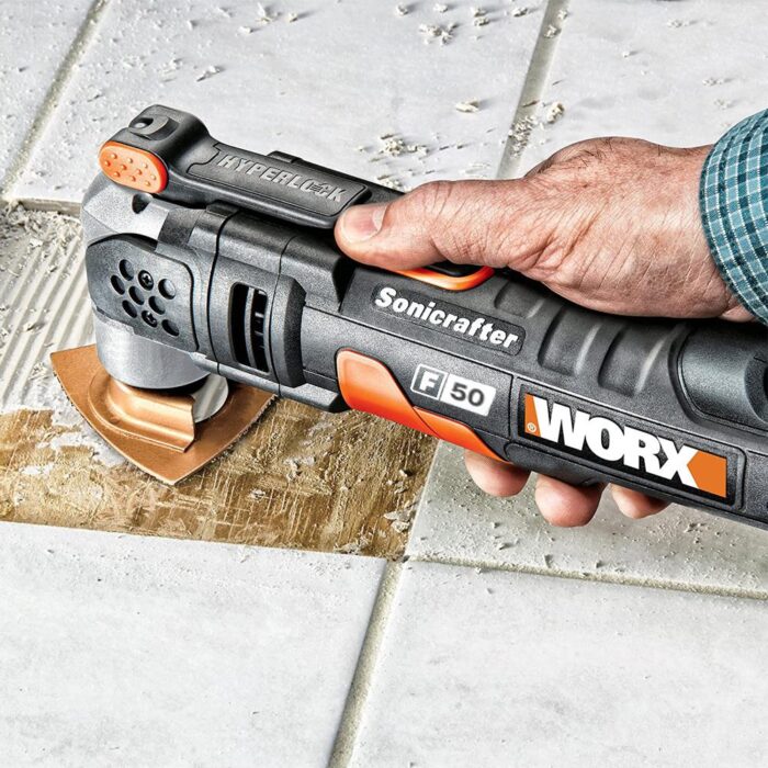 WORX WX681 450Watt Profesyonel Çok Amaçlı Devir Ayarlı Kesme Raspalama ve Zımpara + 39 Adet Aksesuar - Görsel 7