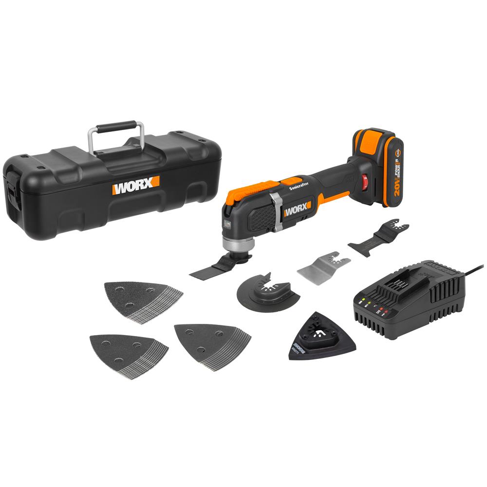worx-wx696-20volt-2-0ah-li-ion-profesyonel-cok-amacli-devir-ayarli-sarjli-kesme-raspalama-ve-zimpara-14250 WORX WX696 20Volt 2.0Ah. Li-ion Profesyonel Çok Amaçlı Devir Ayarlı Şarjlı Kesme, Raspalama ve Zımpara - Görsel 1