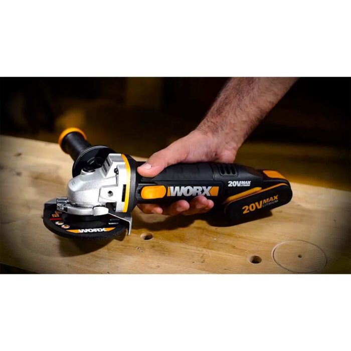 WORX WX800.9 20Volt 115mm Profesyonel Avuç Taşlama (Akü Dahil Değildir) - Görsel 10