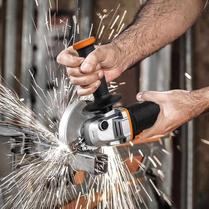 WORX WX803 20Volt 2.0/4.0 Ah. Li-ion Çift Akülü 125mm Profesyonel Şarjlı Avuç Taşlama - Görsel 5