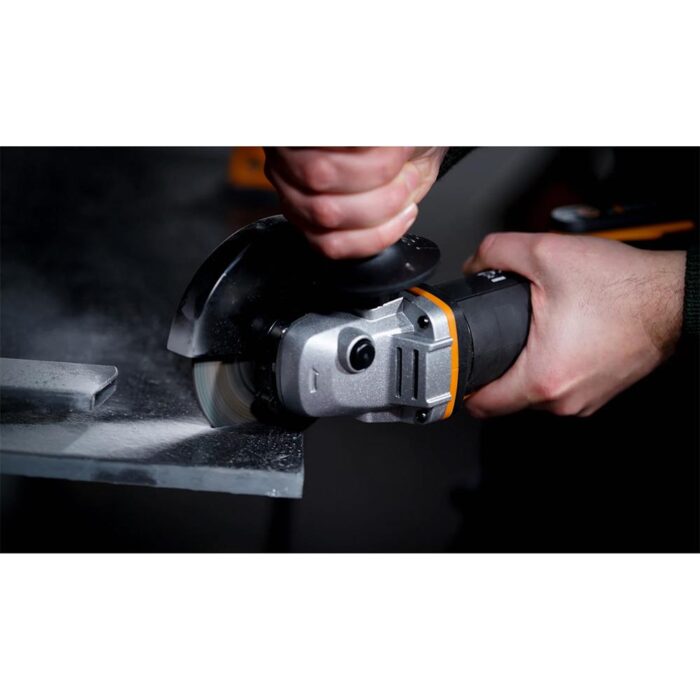 WORX WX803 20Volt 2.0/4.0 Ah. Li-ion Çift Akülü 125mm Profesyonel Şarjlı Avuç Taşlama - Görsel 6