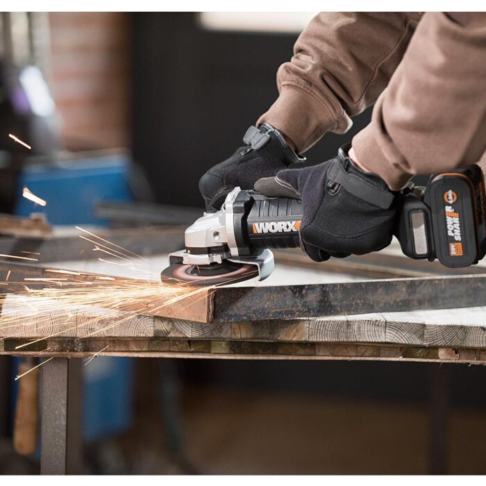 WORX WX812 20Volt 4.0Ah. 125mm Kömürsüz Profesyonel Şarjlı Avuç Taşlama - Görsel 3