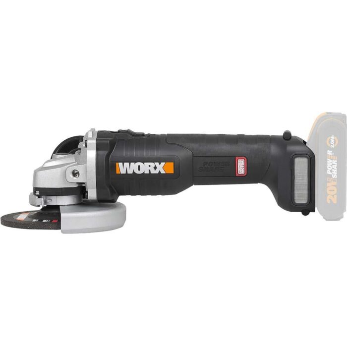 WORX WX812.9 20Volt 125mm Kömürsüz Profesyonel Avuç Taşlama (Akü Dahil Değildir) - Görsel 2