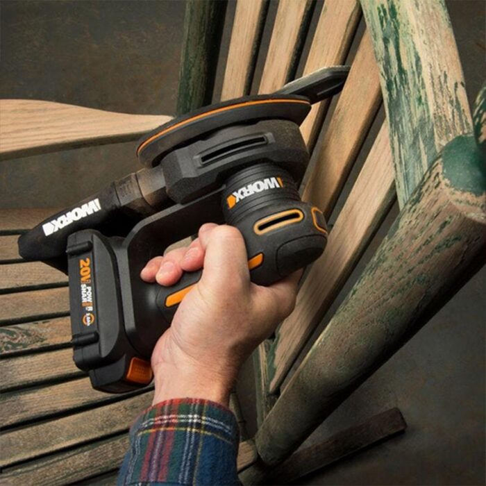 WORX WX822 20Volt 2.0Ah. Li-ion Şarjlı Profesyonel Üçgen Mouse Zımpara - Görsel 3