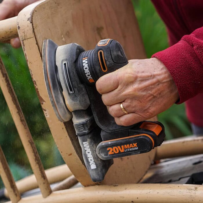 WORX WX822 20Volt 2.0Ah. Li-ion Şarjlı Profesyonel Üçgen Mouse Zımpara - Görsel 7